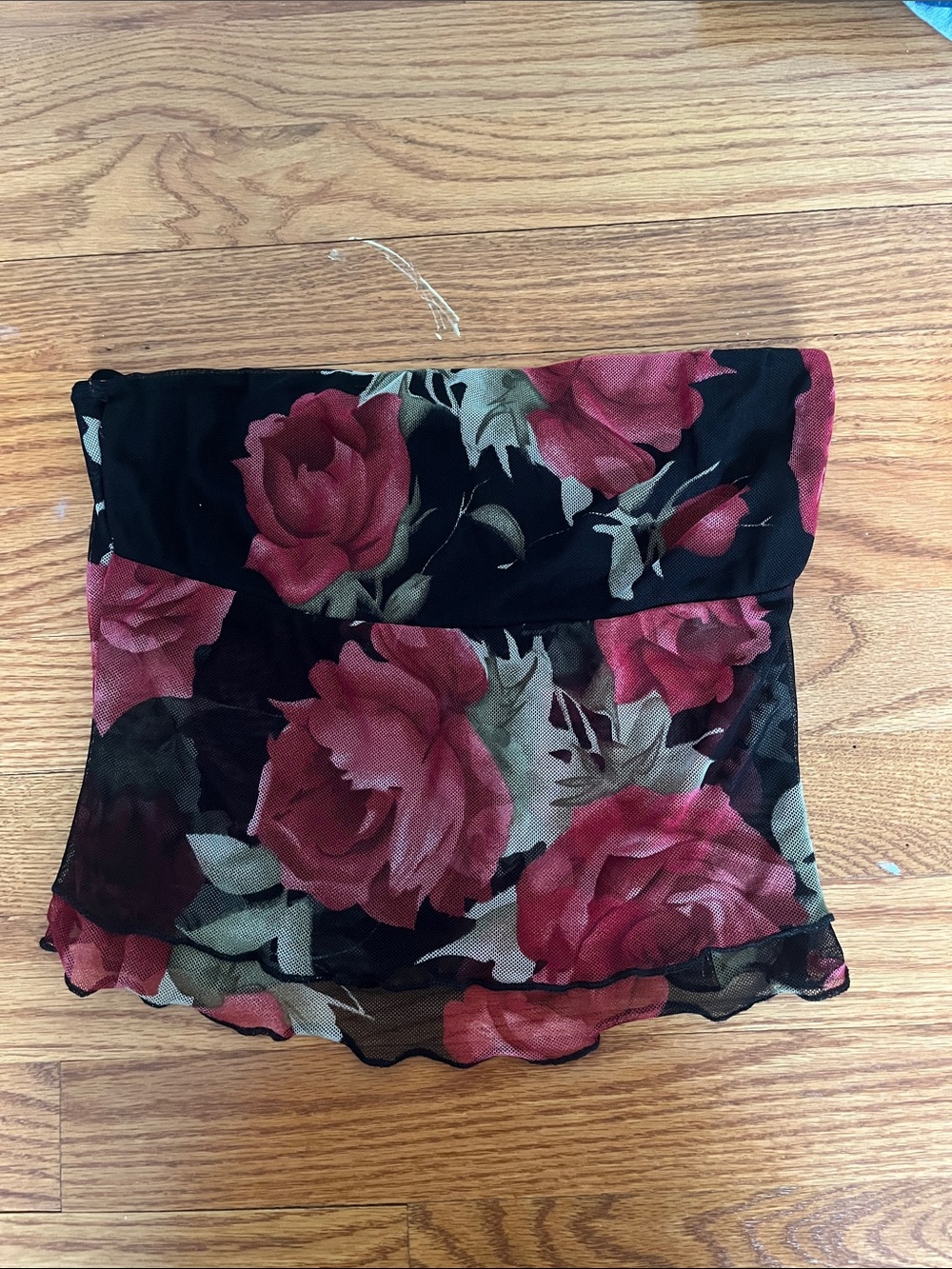 Women’s mesh + cotton tube top